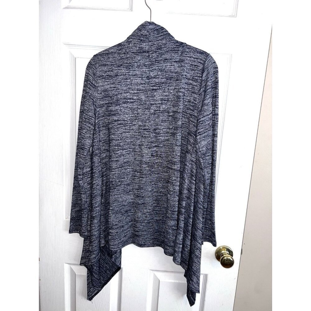 NWT BANANA REPUBLIC Womens Heather Blue Stretch Hankerchief Open Sweater Sz S - Picture 8 of 10